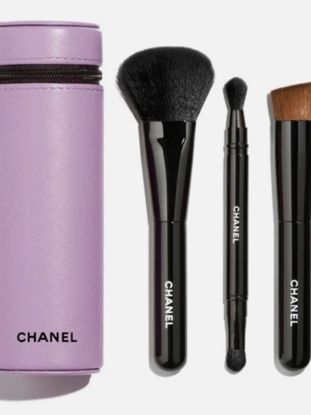 Chanel Codes Couleur Limited Edition Brush Set with Pouch Immortelle 135